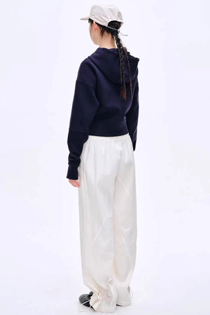 Lyocell Blend Color-Block Pants