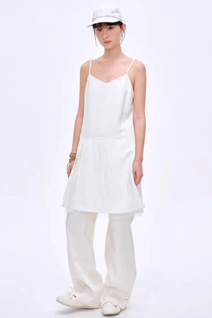 Lyocell Blend Color-Block Pants