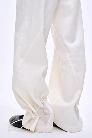 Lyocell Blend Color-Block Pants