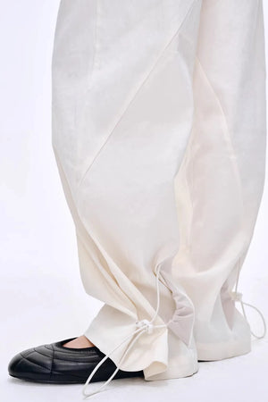 Lyocell Blend Color-Block Pants