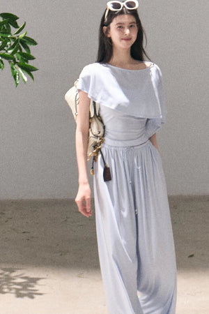 Lyocell Cape Camisole And Pants Set