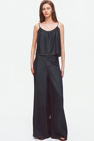Lyocell Denim Camisole And Pants Set