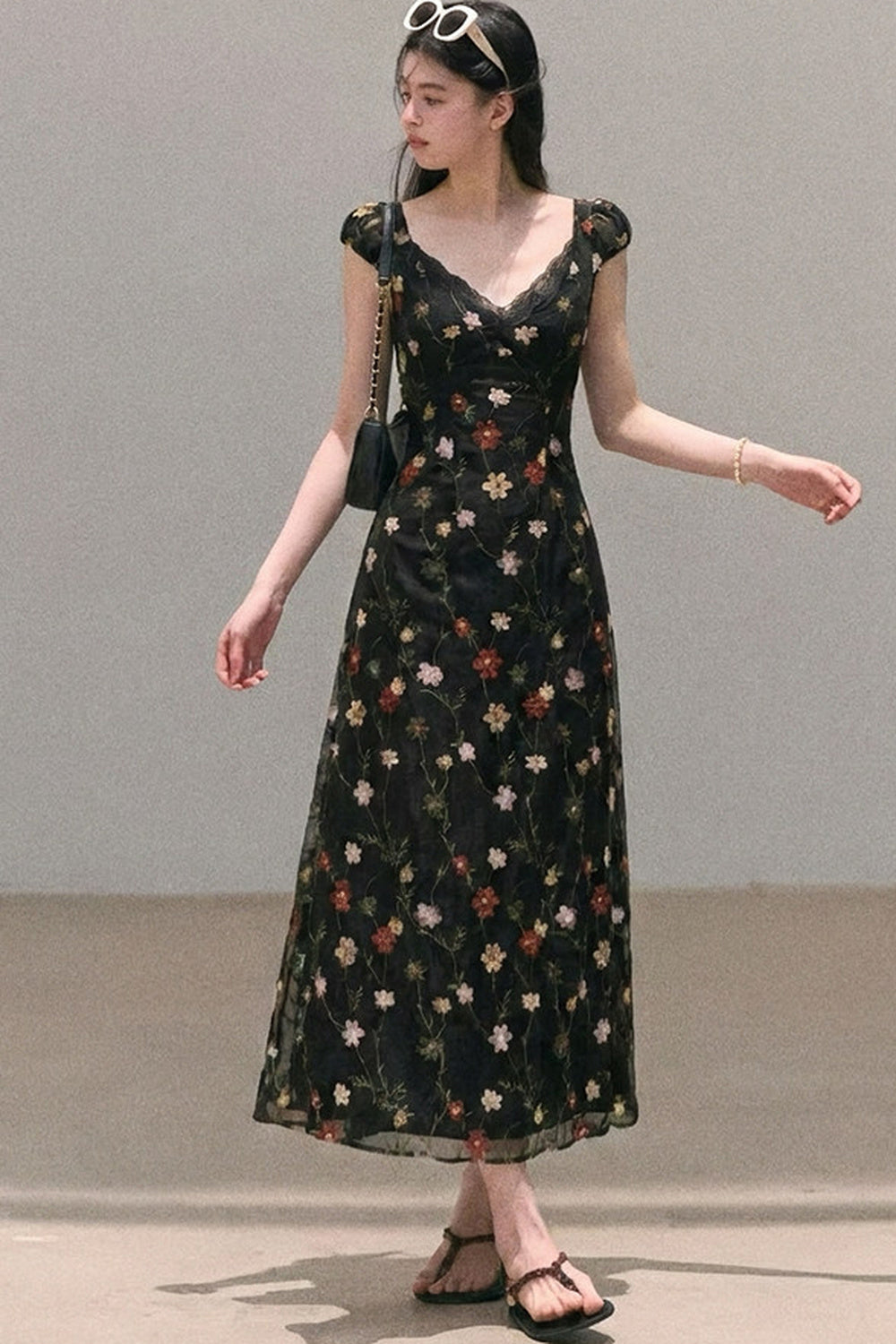 Lyocell Floral Slip Dress