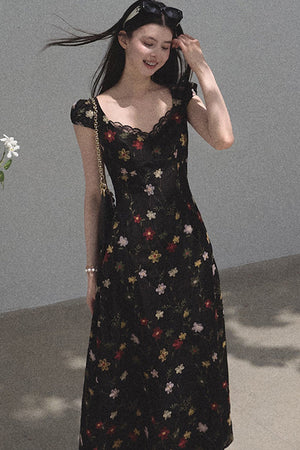 Lyocell Floral Slip Dress