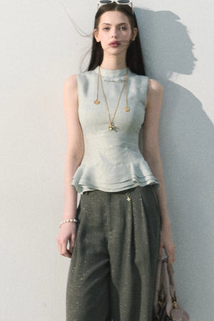 Lyocell Gilded Linen Camisole