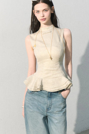 Lyocell Gilded Linen Camisole