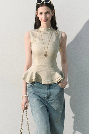 Lyocell Gilded Linen Camisole