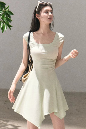 Lyocell Irregular Wool Dress
