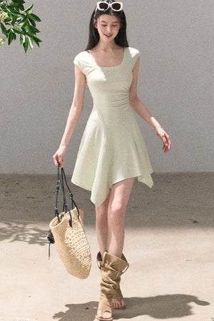 Lyocell Irregular Wool Dress