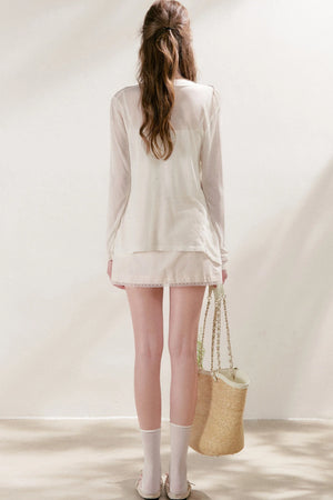 Lyocell Lace A-Line Skirt