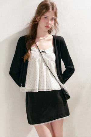 Lyocell Lace A-Line Skirt