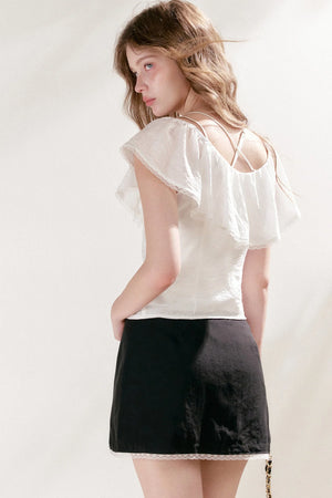 Lyocell Lace A-Line Skirt