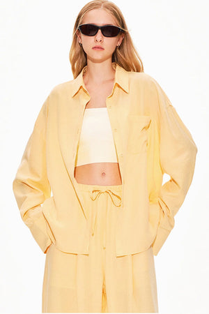 Lyocell Linen Shirt and Shorts Set-Up