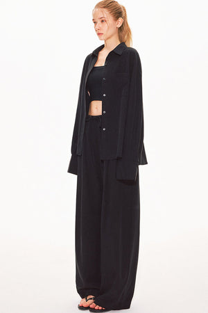 Lyocell Linen Shirt and Shorts Set-Up