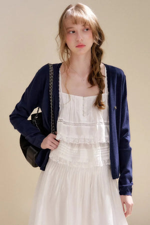 Lyocell Ruffled Lace Top Skirt Set-Up
