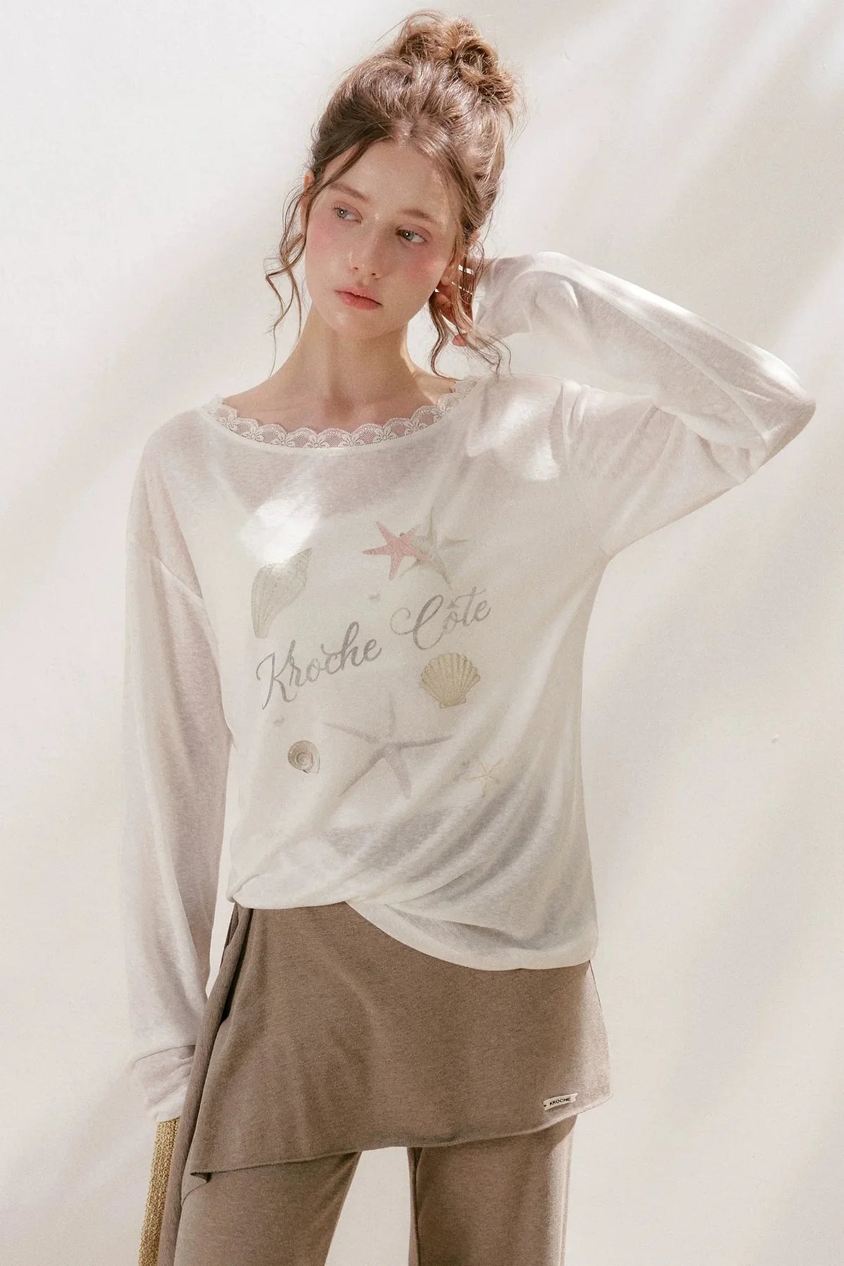 Lyocell Starfish Lace Blouse