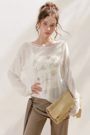 Lyocell Starfish Lace Blouse