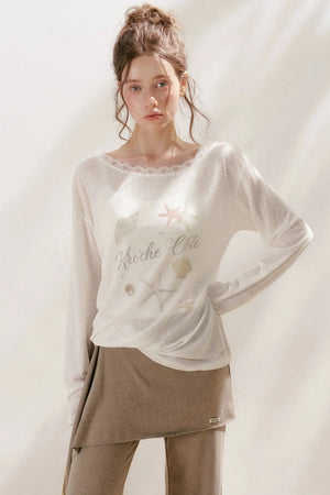 Lyocell Starfish Lace Blouse