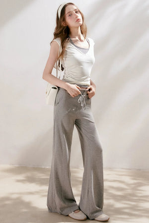 Lyocell Striped Halter Top Set-Up