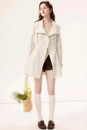 Lyocell Tencel Trench Coat