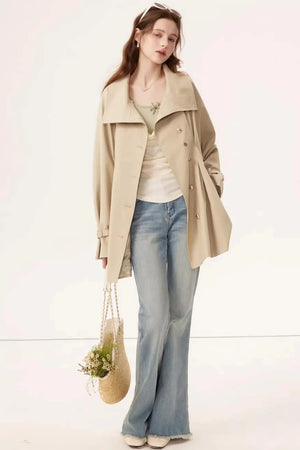 Lyocell Tencel Trench Coat