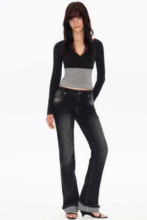 Lyocell Tencel V-Neck Top Set