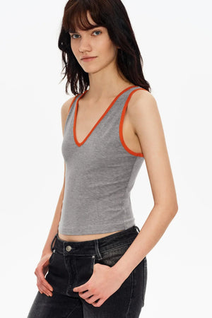 Lyocell Tencel V-Neck Top Set