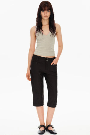 Lyocell Tencel V-Neck Top Set