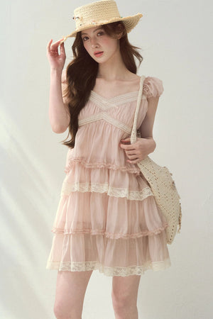 Lyocell Tiered Cake Dress