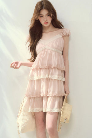 Lyocell Tiered Cake Dress