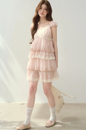 Lyocell Tiered Cake Dress