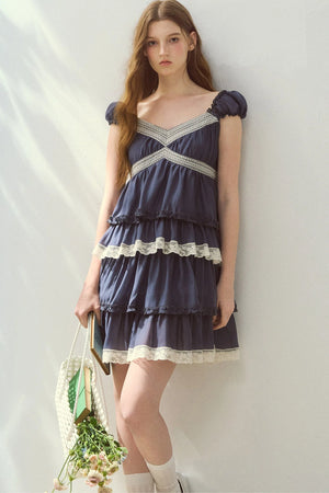 Lyocell Tiered Cake Dress