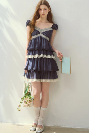 Lyocell Tiered Cake Dress