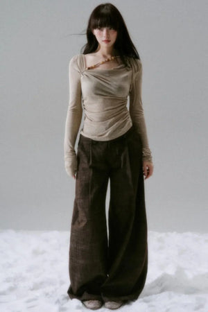Lyocell Wool Beaded T-Shirt