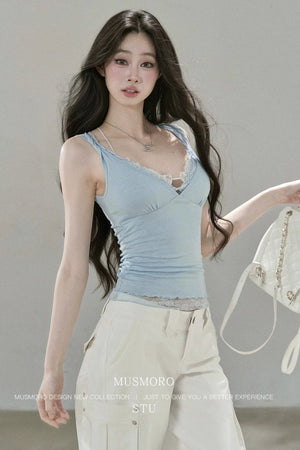 Lyocell Wool Lace Camisole
