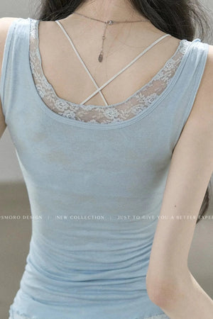Lyocell Wool Lace Camisole