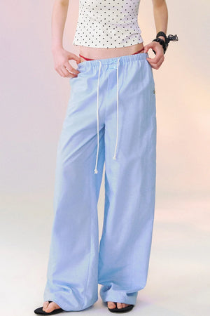 Macaron Color Wide Leg Pants