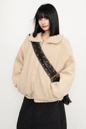 Maillard Brown Lambswool Coat