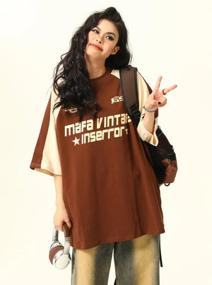 Maillard Brown Short Sleeve Tee Top