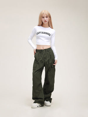 Maillard Straight-leg Loose Casual Pants