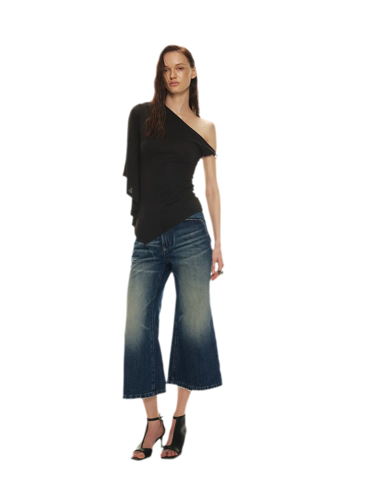 Modal Asymmetrical Single-Shoulder Top