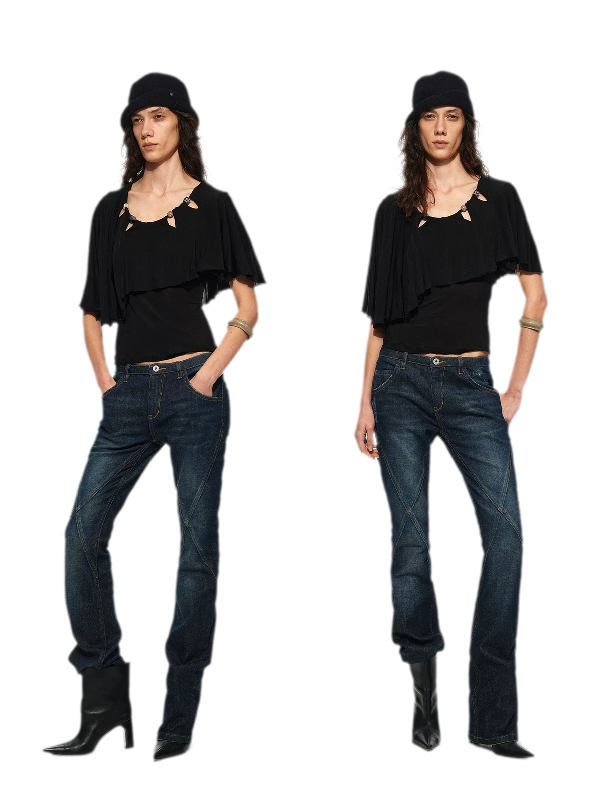 Cape Beaded Layered Tee