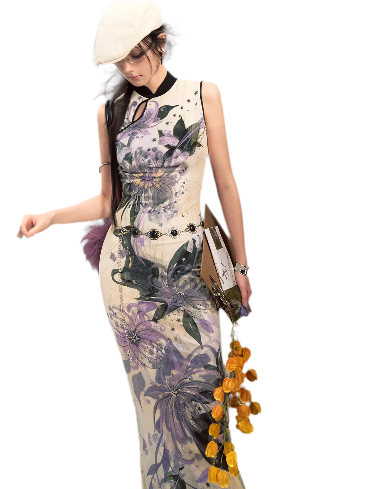 'Zi Manyuan' New Chinese Style Qipao Dress