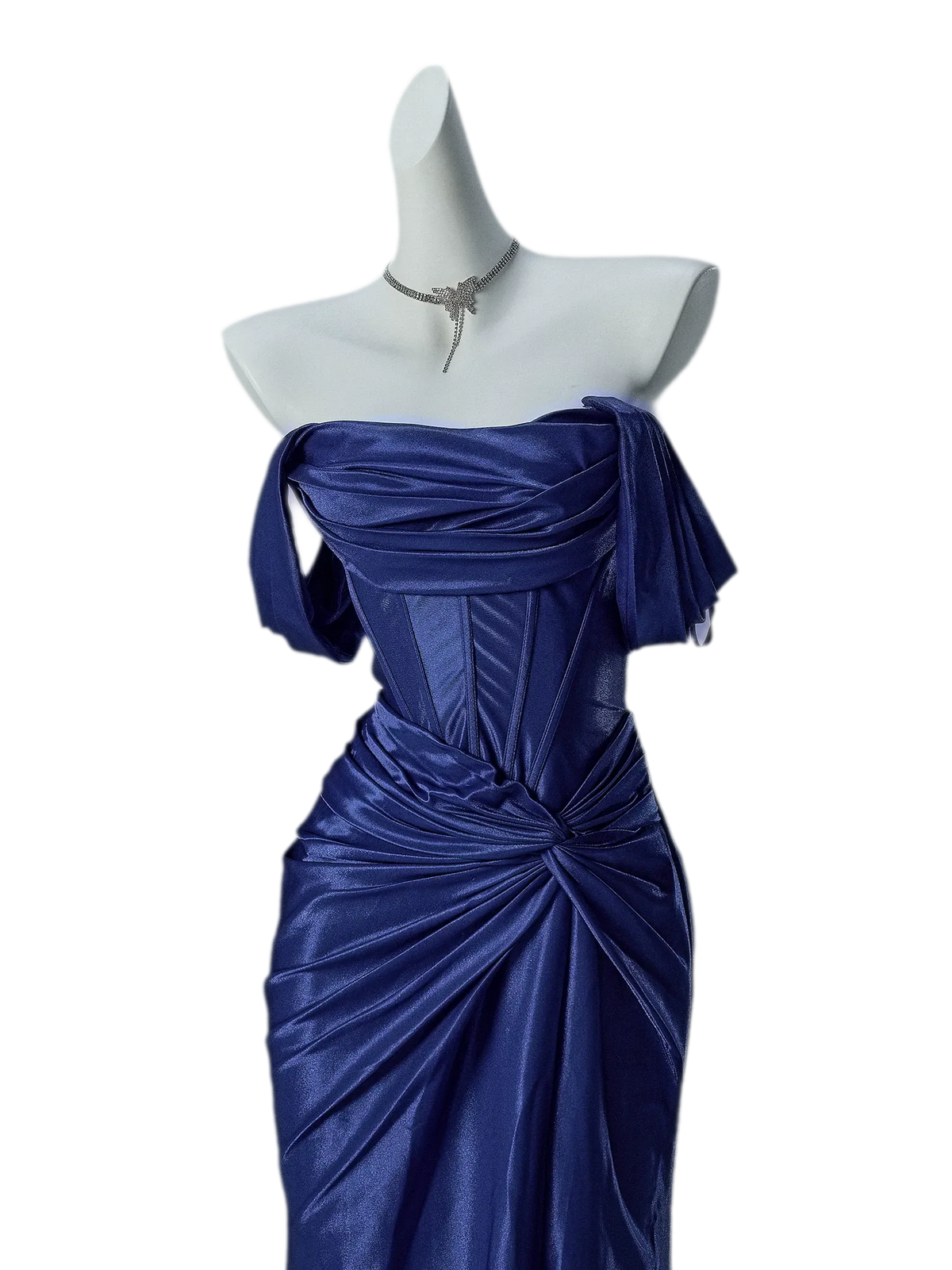 Deep Blue Mermaid Gown