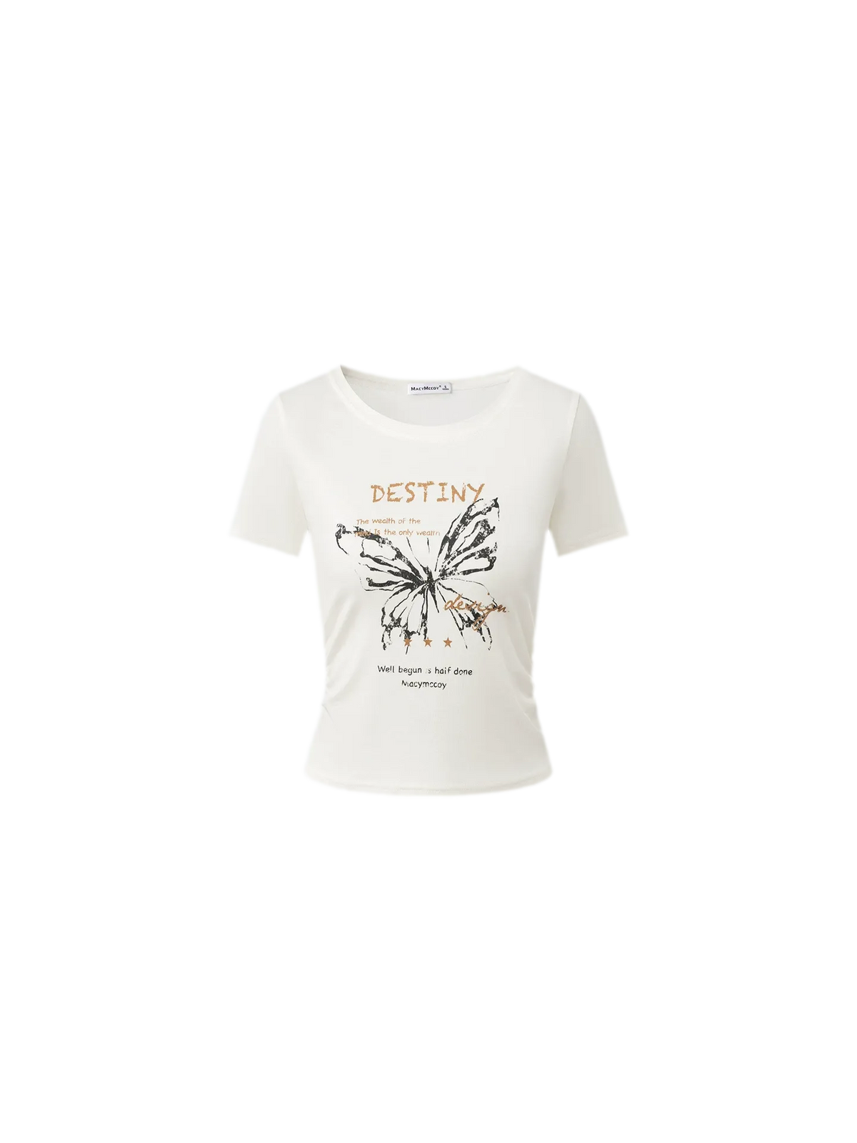 Butterfly Ruched Tee
