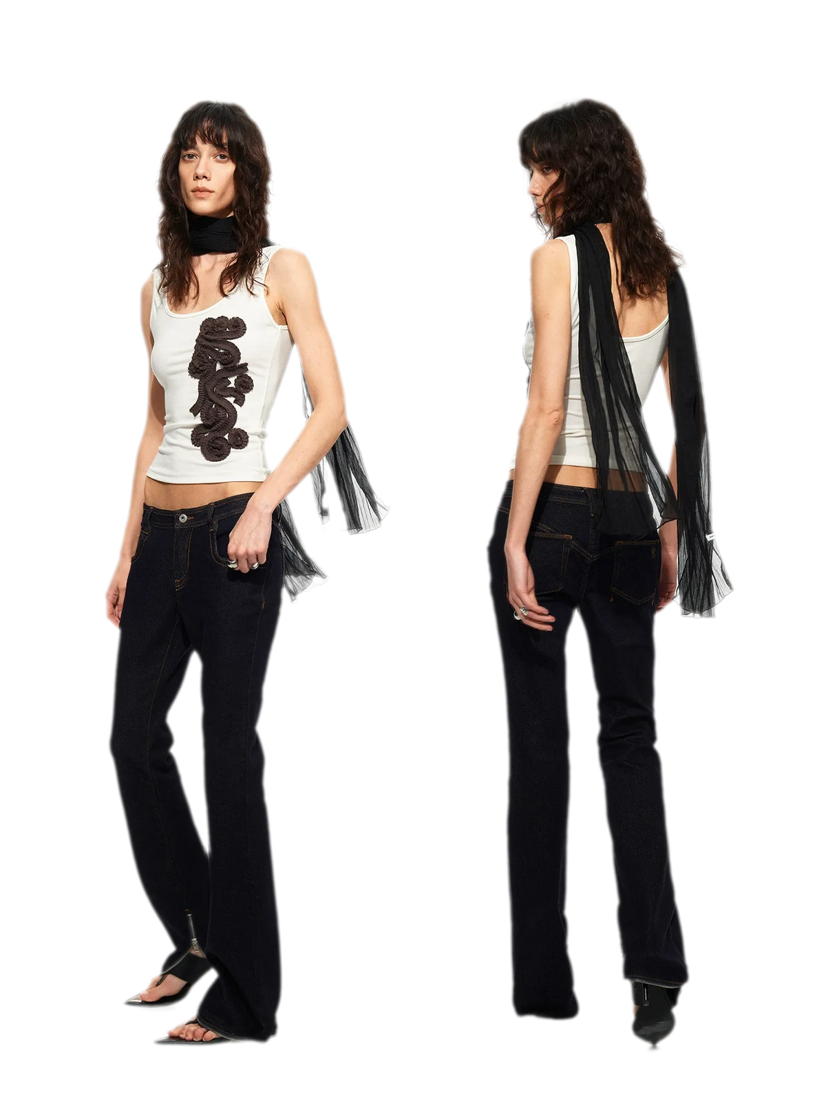Lenzing Wool Embroidered Tank