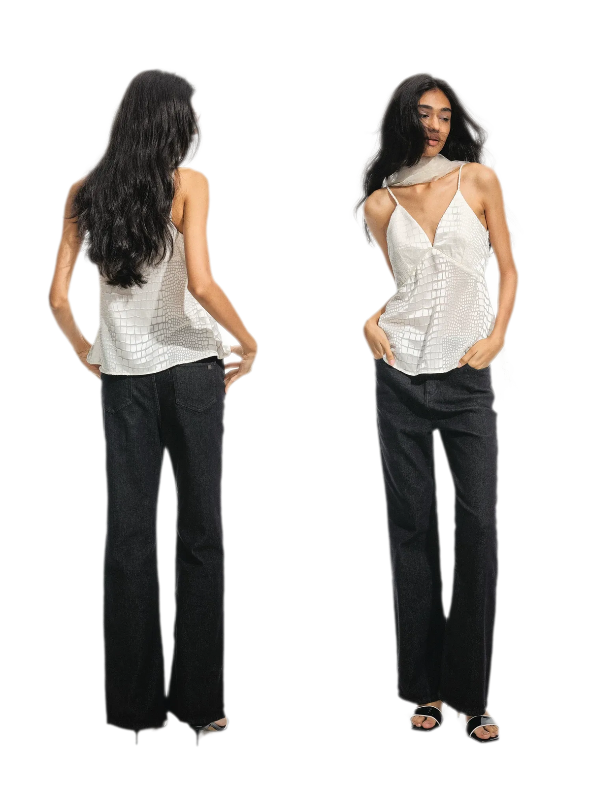 High-Waisted Sculpted Flare Jeans