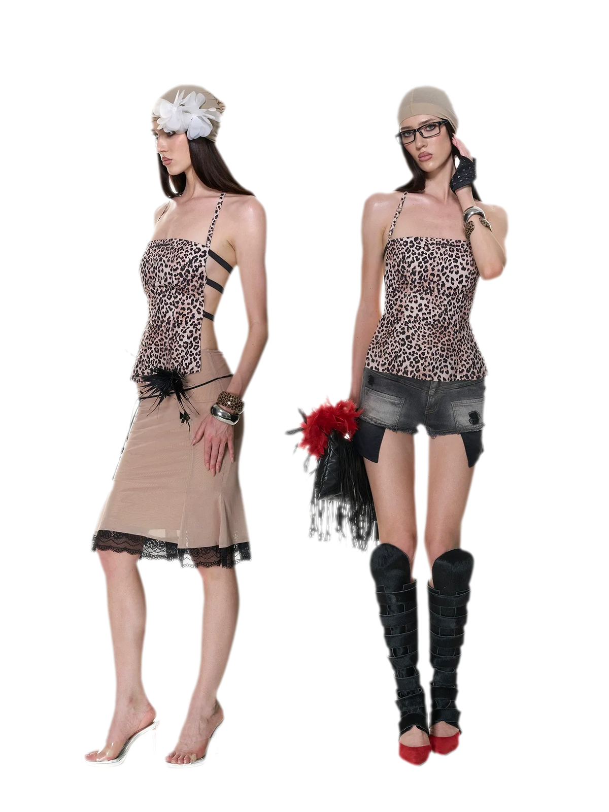 Leopard Tie-Back Halter Top