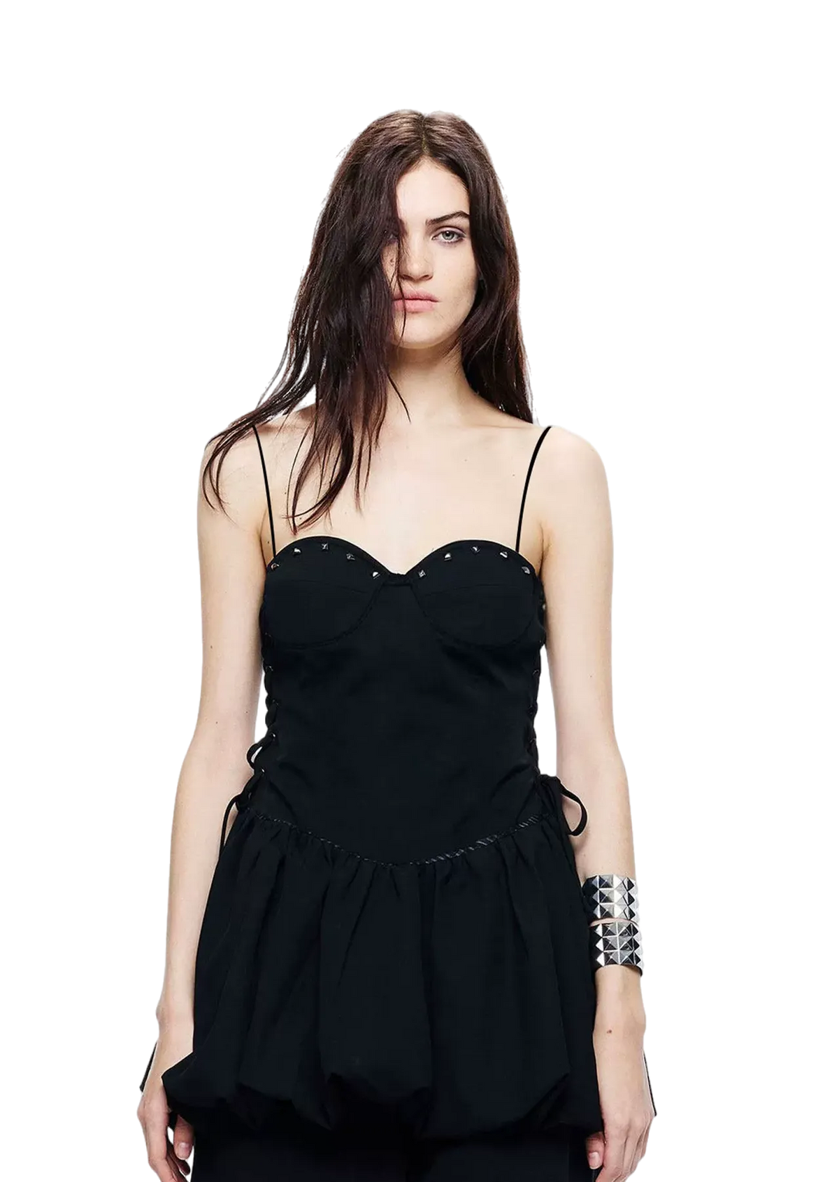 Black Lace Detail Dress