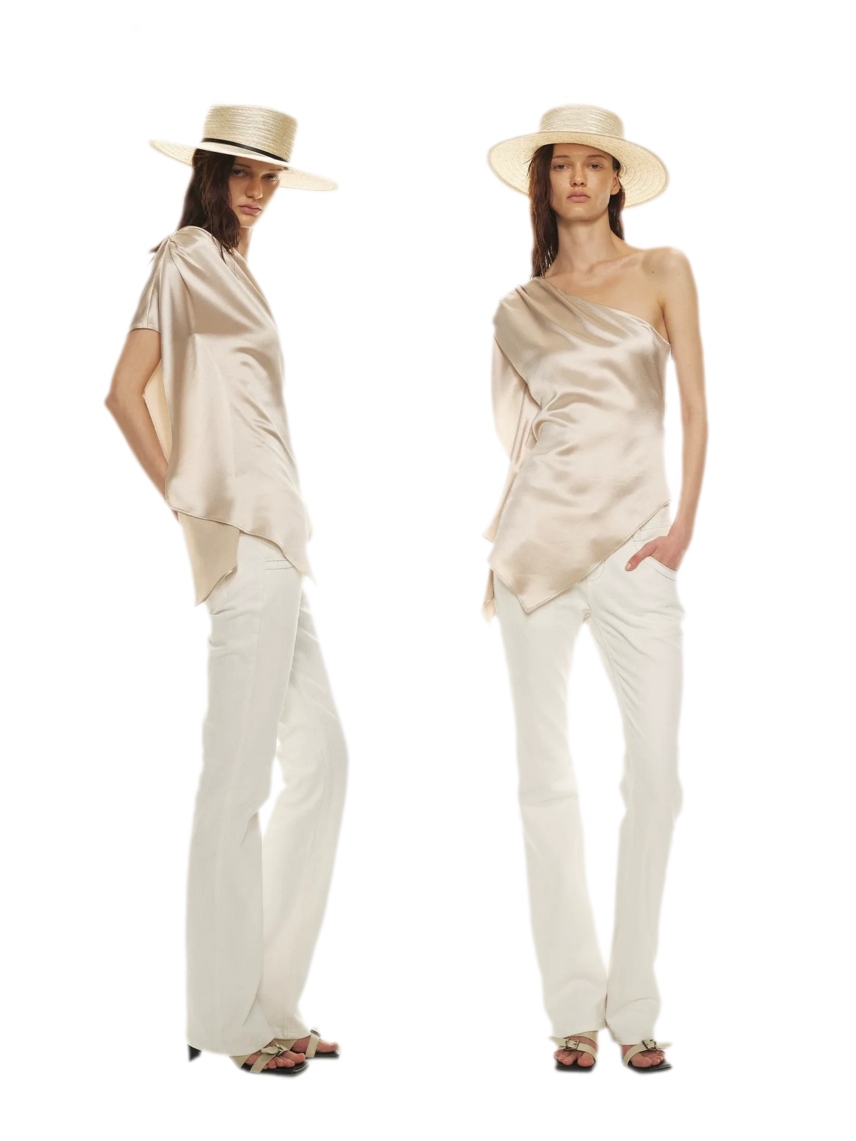 One-Shoulder Waist-Slimming Top